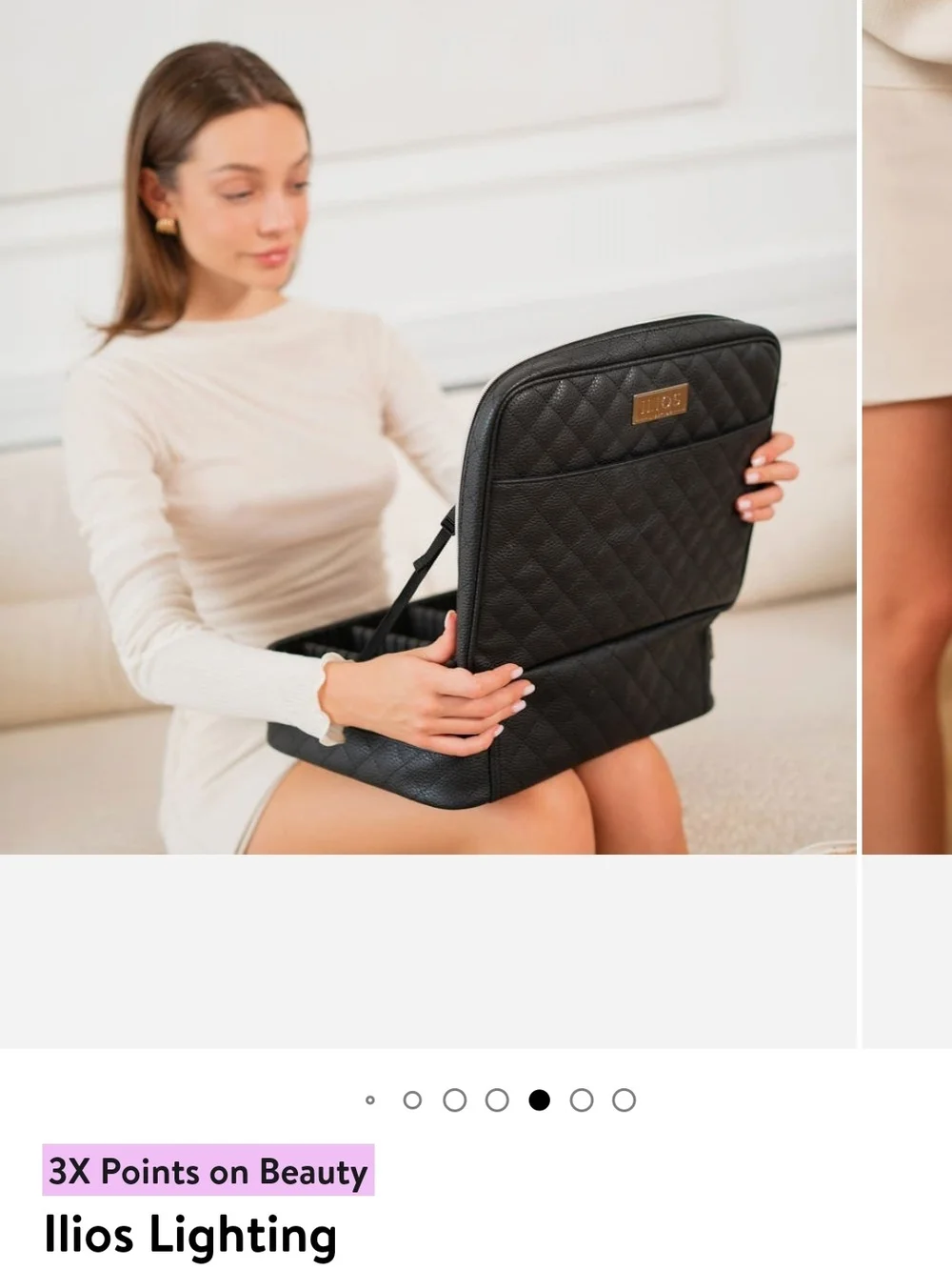 ILIOS Structured Black Travel Makeup Case. Brand New With Tags.